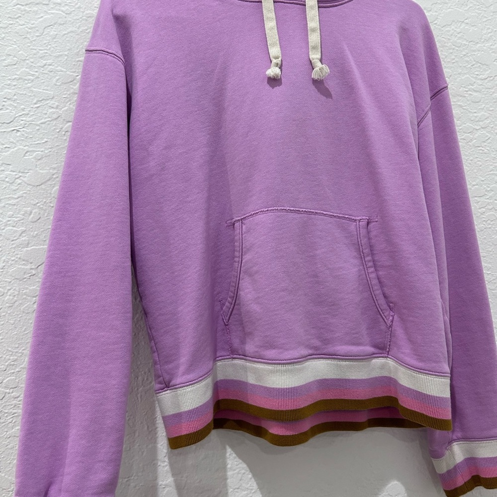 ⤵️ PRICE ⬇️ 
J. CREW Weekend • Long Sleeve Lavender Hoodie • sz Med • - Picture 4 of 10